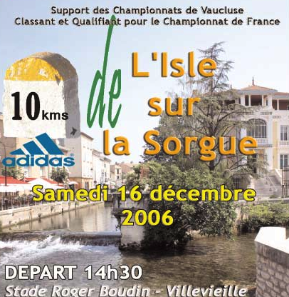 10 Km L'isle sur Sorgues